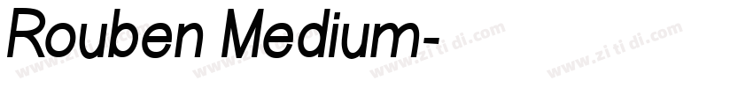 Rouben Medium字体转换